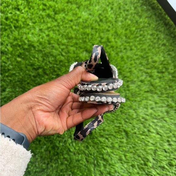 ASOS DESIGN Lizzie Embellished Slingback Ballet Flats in Leopard Satin - Picture 10 of 10